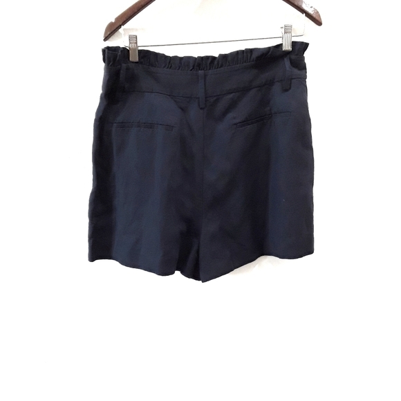 Frame | NWOT Paperbag Waist Shorts Navy - Picture 4 of 6